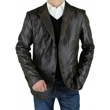 Mens Luciano Natazzi Leather Jacket Mode - Image1