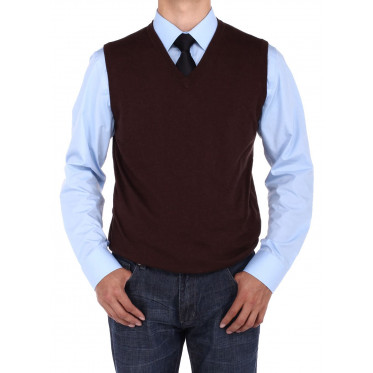 Mens Luciano Natazzi V-neck Cotton Sweat - Image1