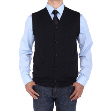 Mens Luciano Natazzi Buttoned Cotton Swe - Image1