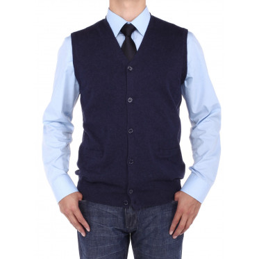 Mens Luciano Natazzi Buttoned Cotton Swe - Image1