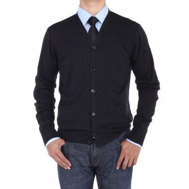 Mens Luciano Natazzi Cotton Cardigan Swe - Image1