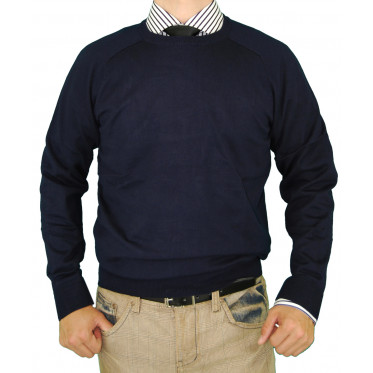 Mens Luciano Natazzi Classic Fit Crew Ne - Image1