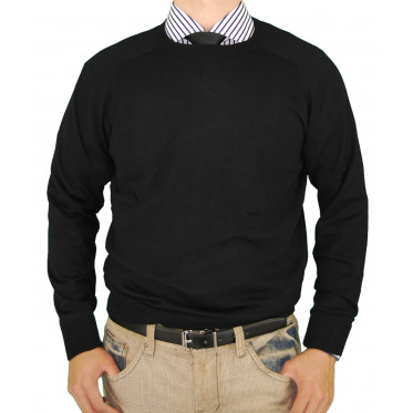 Mens Luciano Natazzi Crew Neck Cotton Sw - Image1