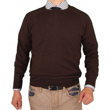 Mens Luciano Natazzi Crew Neck Cotton Sw - Image1