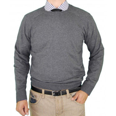 Mens Luciano Natazzi Crew Neck Cotton Sw - Image1