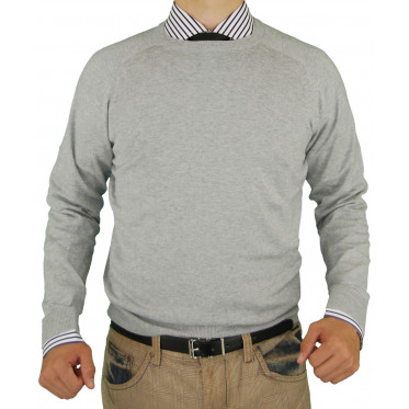 Mens Luciano Natazzi Crew Neck Cotton Sw - Image1