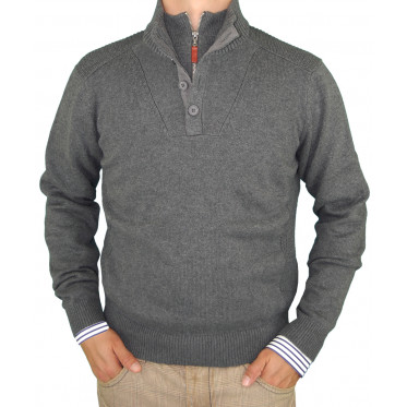 Mens Luciano Natazzi Fashion Double Mock - Image1