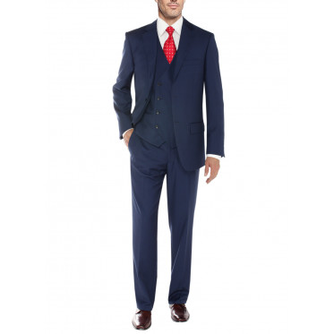 Mens Salvatore Exte Vested Suit Three-Pi - Image1