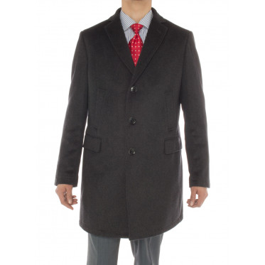 Mens Luciano Natazzi Cashmere Trench Coa - Image1