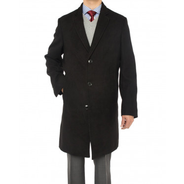 Mens Luciano Natazzi Trend Fit Overcoat  - Image1