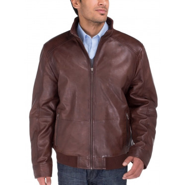 Mens Luciano Natazzi Lambskin Leather Vi - Image1