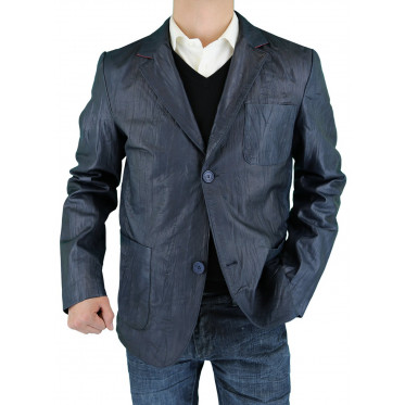 Mens Luciano Natazzi Leather Jacket Fitt - Image1