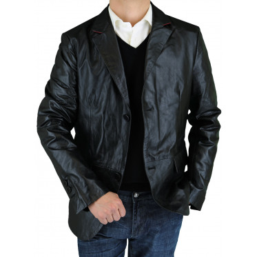 Mens Luciano Natazzi Leather Jacket Mode - Image1