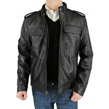 Mens Luciano Natazzi Smooth Leather Zipp - Image1