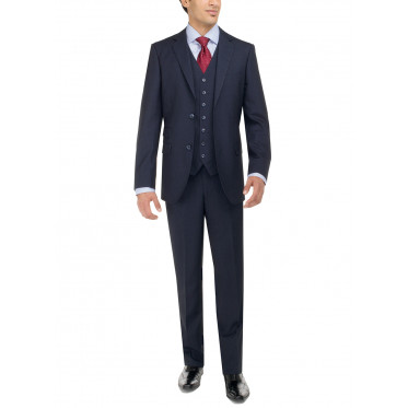 Mens Luciano Natazzi Birds Eye Vested 3- - Image1