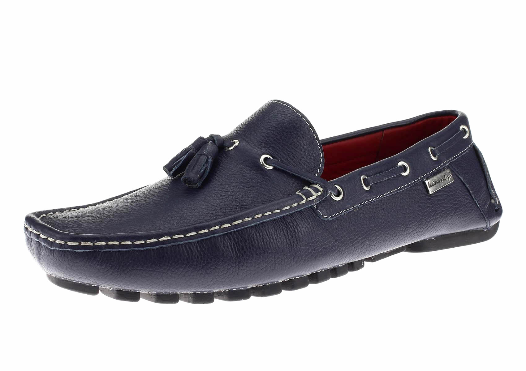 Mens Luciano Natazzi Air Grant Driver Leather Tassel Driving loafer ...