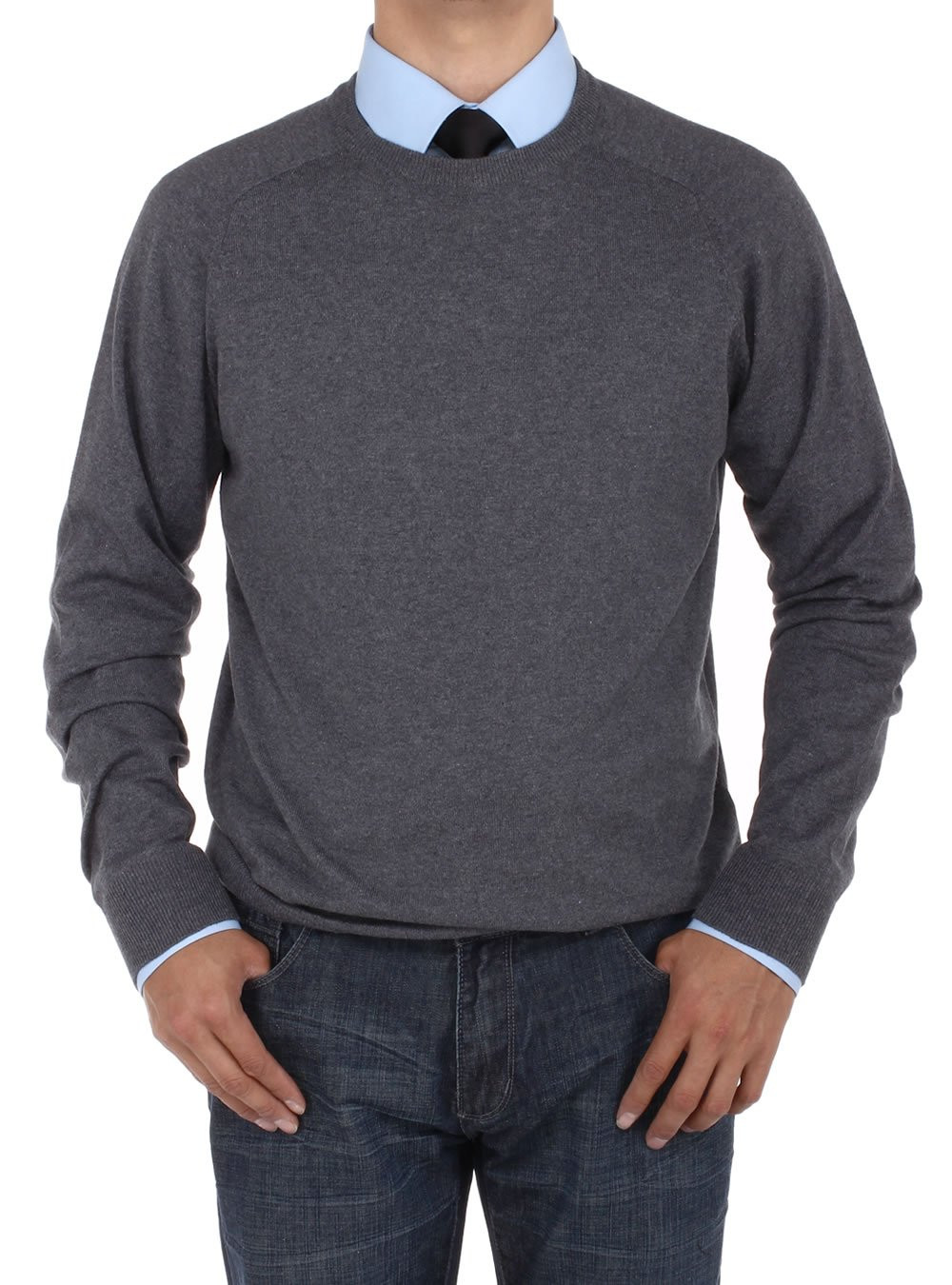 Pull Luciano Barbera En Cachemire - Col Rond - Taille XXL (56 US) - Neuf Avec étiquette