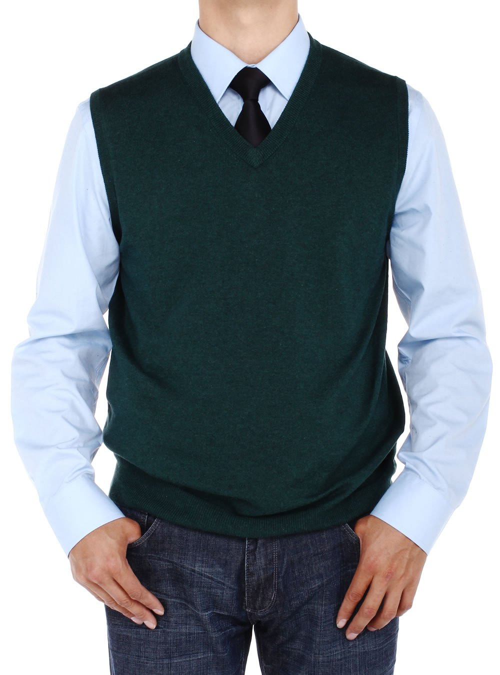 Dark green sweater vest hotsell