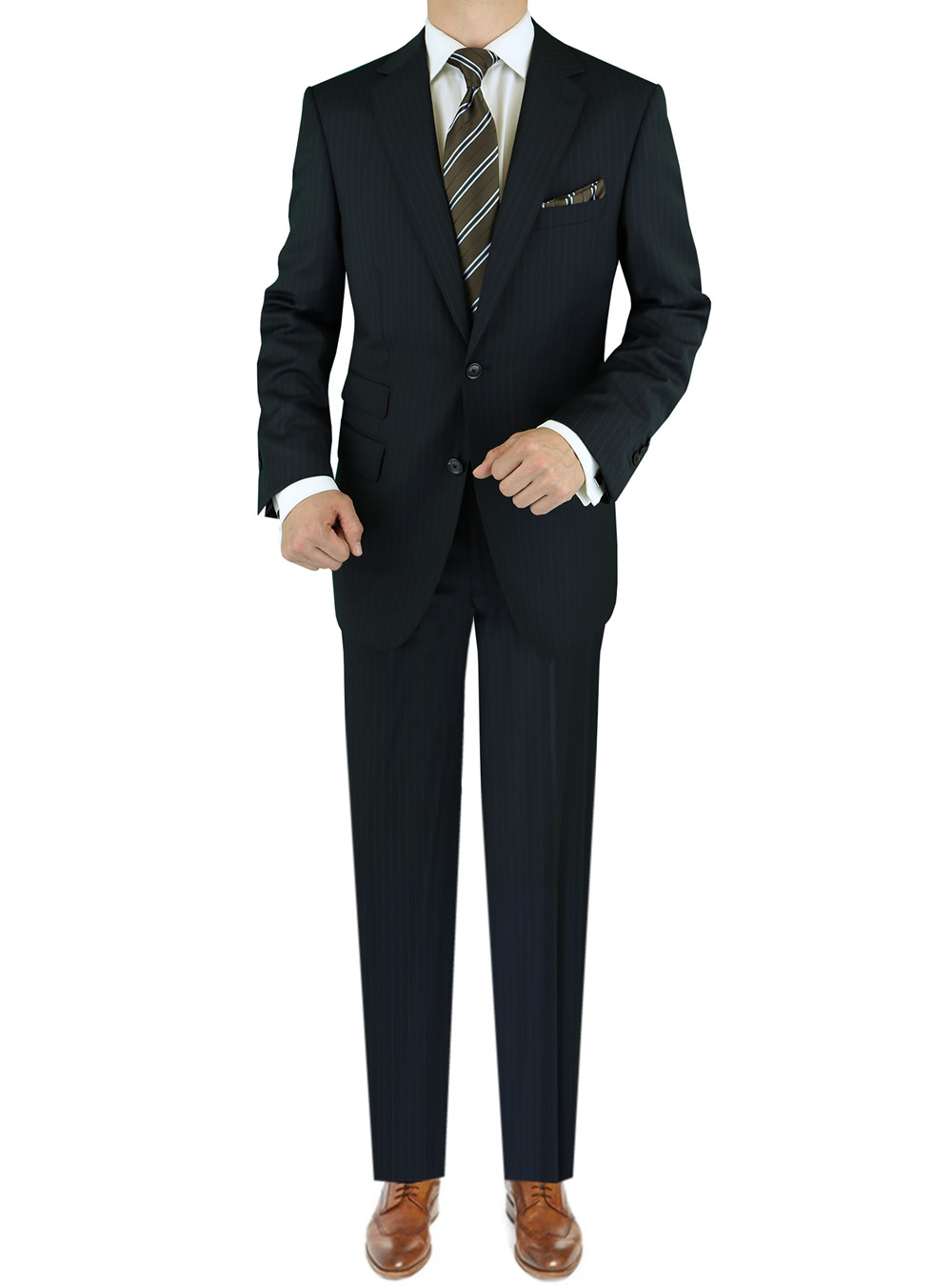 Mens Black 2 Button modern fit suits by Luciano Natazzi - Fashion Suit ...