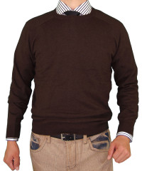 Mens Luciano Natazzi Crew Neck Cotton Sw - Image1