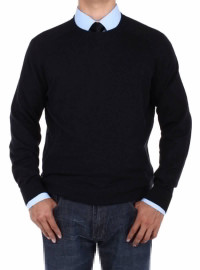 Mens Luciano Natazzi Crew Neck Cotton Sw - Image1