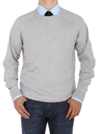 Mens Luciano Natazzi Crew Neck Cotton Sw - Image1