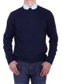 Mens Luciano Natazzi Crew Neck Cotton Sw - Image1