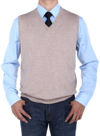 Mens Luciano Natazzi V-neck Cotton Sweat - Image1