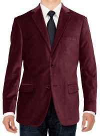 Mens Luciano Natazzi Two Button Velvet B - Image1