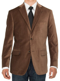 Mens Luciano Natazzi Two Button Velvet B - Image1