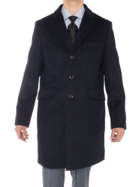 Mens Luciano Natazzi Cashmere Topcoat Mo - Image1