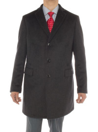 Mens Luciano Natazzi Cashmere Trench Coa - Image1