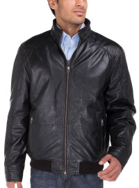 Mens Luciano Natazzi Lambskin Leather Vi - Image1