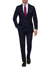 Mens Luciano Natazzi Modern Fit Suit Woo - Image1