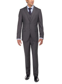 Mens Luciano Natazzi Vested 3-Piece Suit - Image1