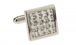 Mens Darya Trading Multi Crystal Cufflin - Image1