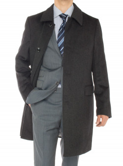 Mens Luciano Natazzi Cashmere Topcoat Cl - Image1