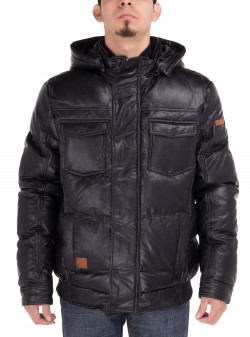 Mens Luciano Natazzi Puffer Coat Tec Rem - Image1