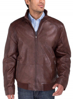 Mens Luciano Natazzi Lambskin Leather Vi - Image1