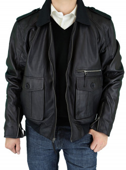 Mens Luciano Natazzi Fine Leather Jacket - Image1