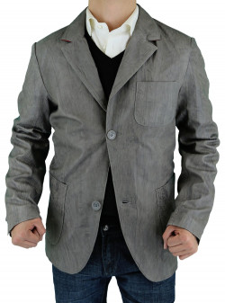 Mens Luciano Natazzi Leather Jacket Fitt - Image1