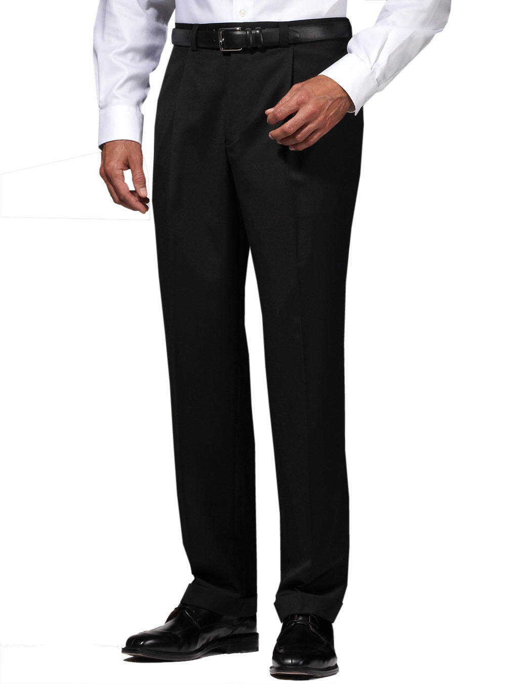Mens Darya Trading Dress Pants Flat Front Suit Separates Pants Black - Image1