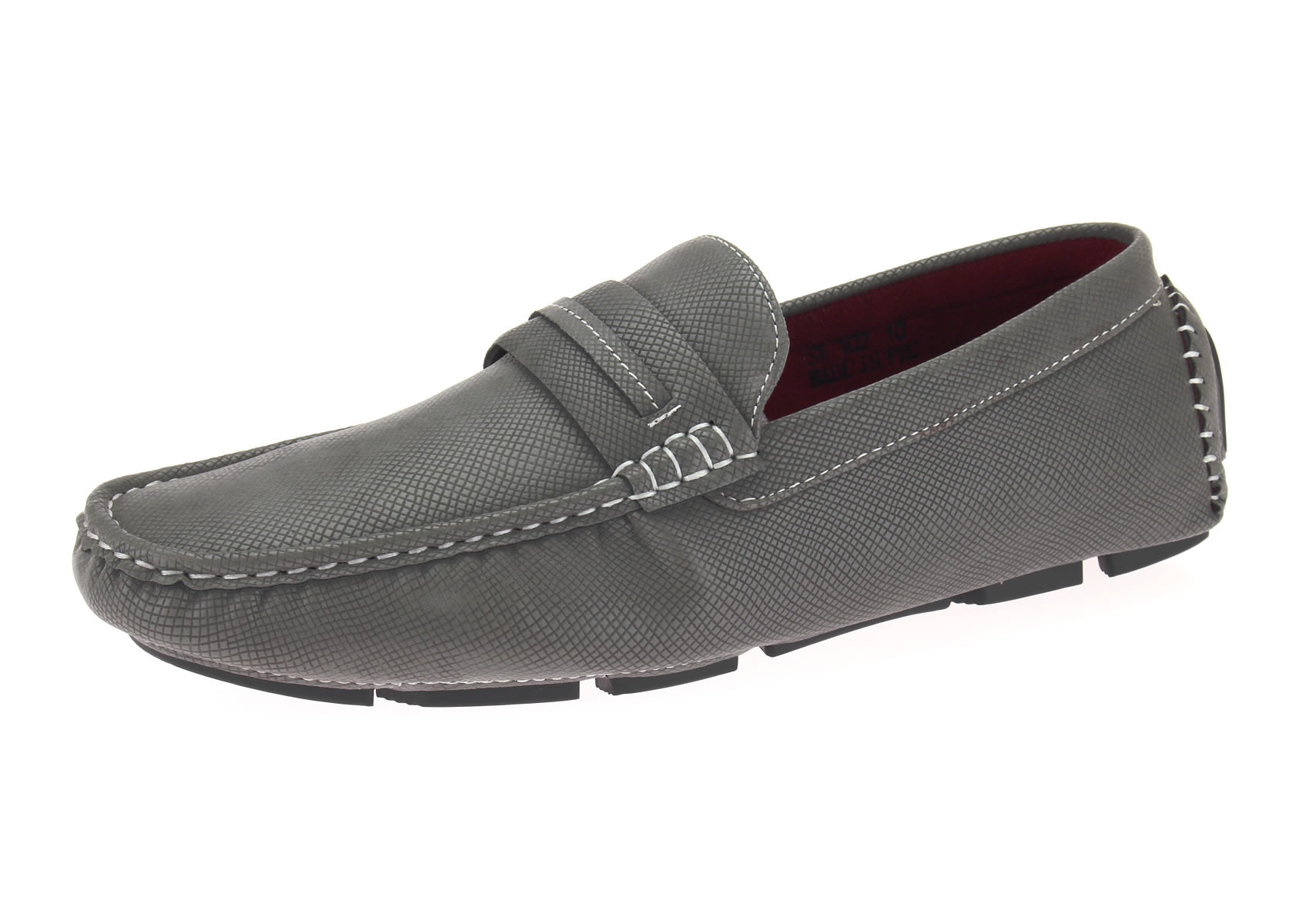 Mens Salvatore Exte Driving Loafer Shoe Woodley Slip-On Grey - Image1