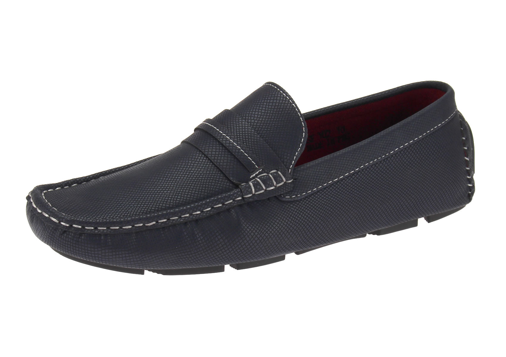 Mens Salvatore Exte Driving Loafer Shoe Woodley Slip-On Navy - Image1