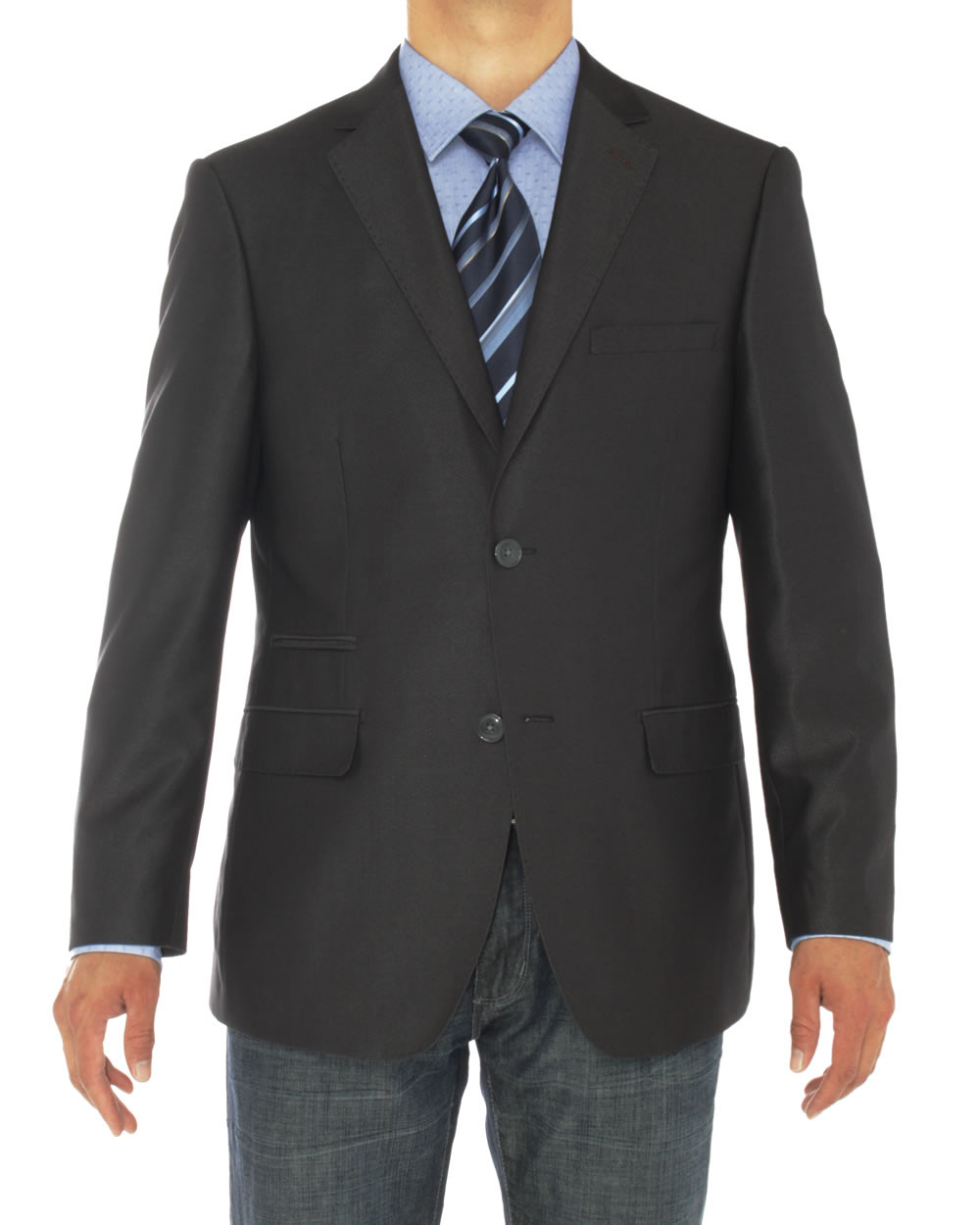 Mens Luciano Natazzi Blazer Two Button Coat Charcoal - Image1