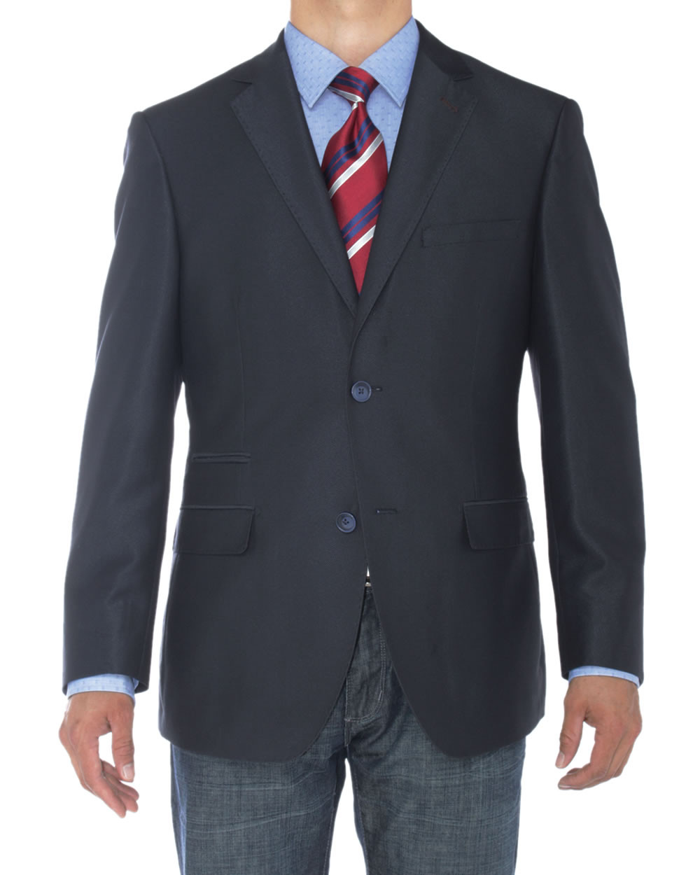 Mens Luciano Natazzi Blazer Two Button Coat Blue - Image1