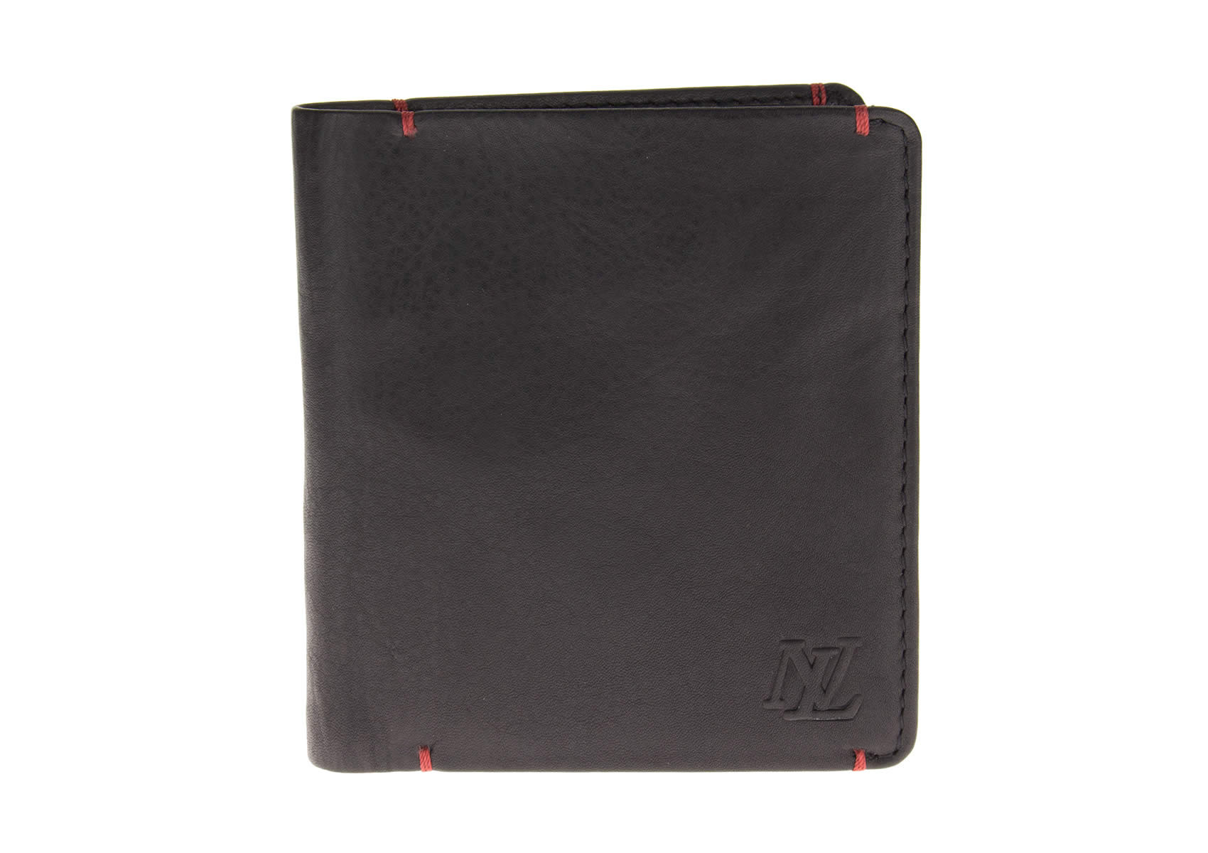 Mens Luciano Natazzi RFID Blocking Nappa Leather Bifold Wallet With Money Clip in Black - Image1