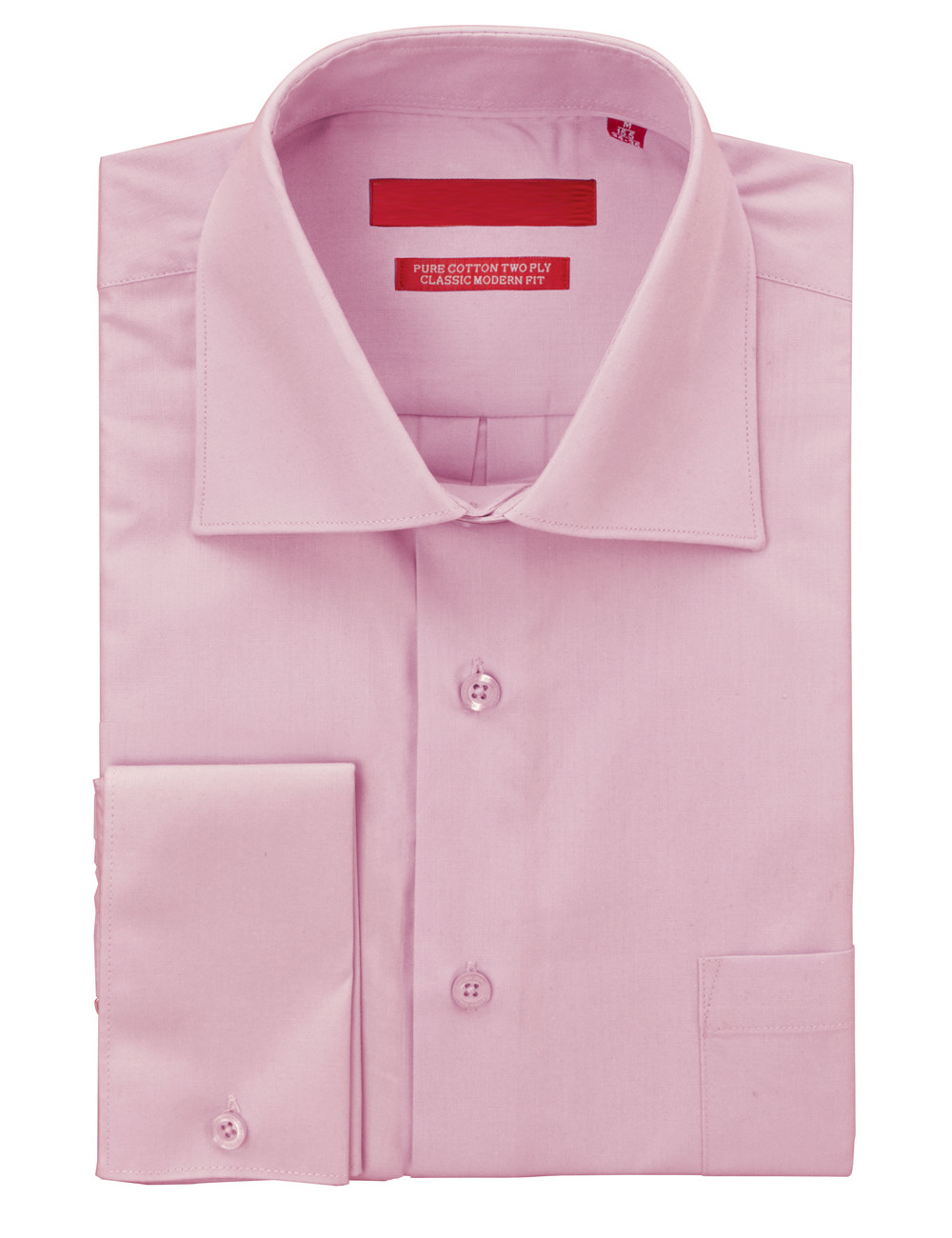 Mens DTI DARYA TRADING GV Executive Dress Shirt Pure Cotton Spread Collar French Cuff in Purple - Image1