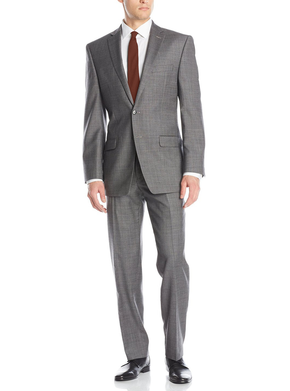 Mens Luciano Natazzi Modern Fit Suit Two Button Malik Stripe Gray
 - Image1