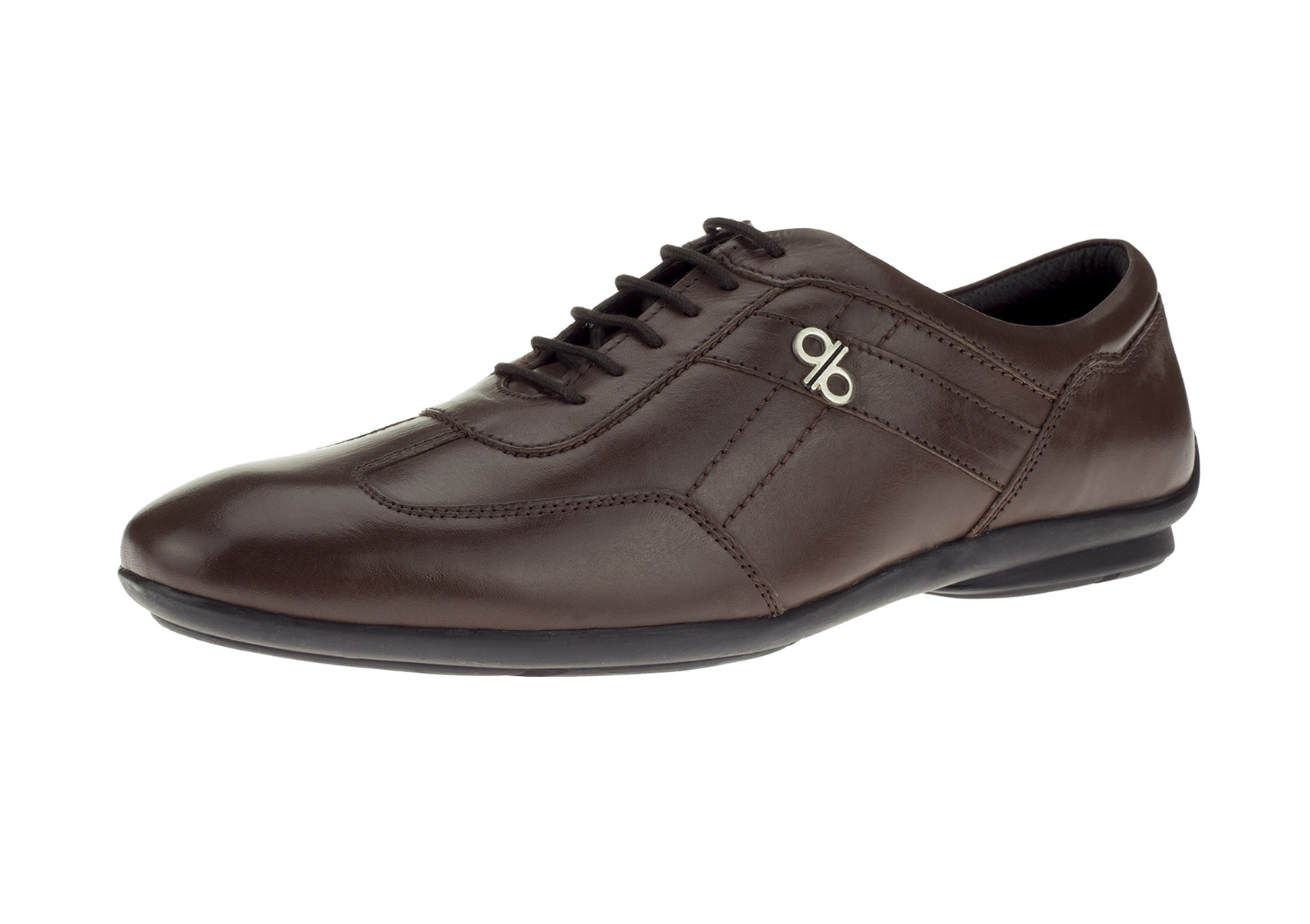 Mens DTI DARYA TRADING BB Signature Euro Feel Real Leather Fashion Sneaker Shoes in Brown - Image1